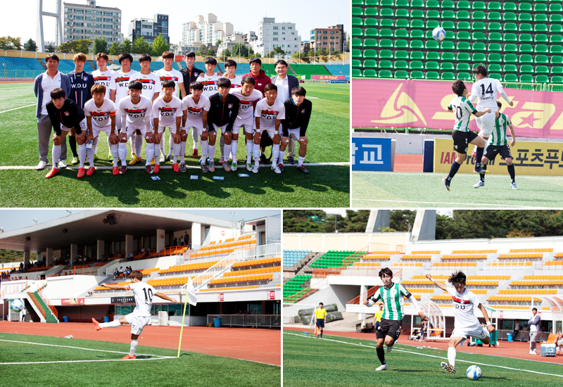 축구부 단체사진, 경기 중 사진 이미지