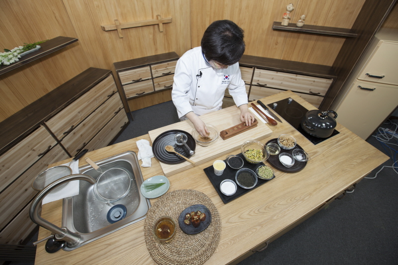 약선 조리 실습 모습