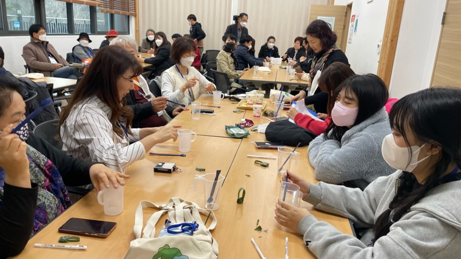 국립장성숲체원 테마여행 아로마테라피 체험사진