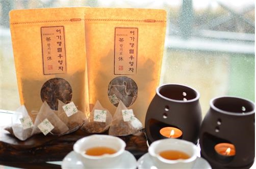 우엉연근차 모습