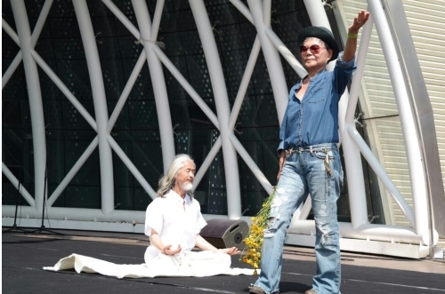 요가 행사 진행 모습