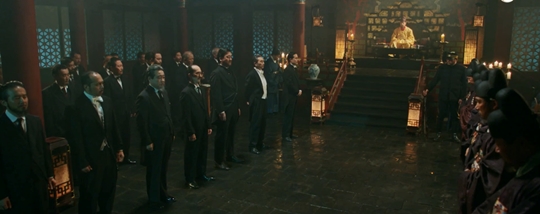 조정에 모인 고종 황제와 대신들