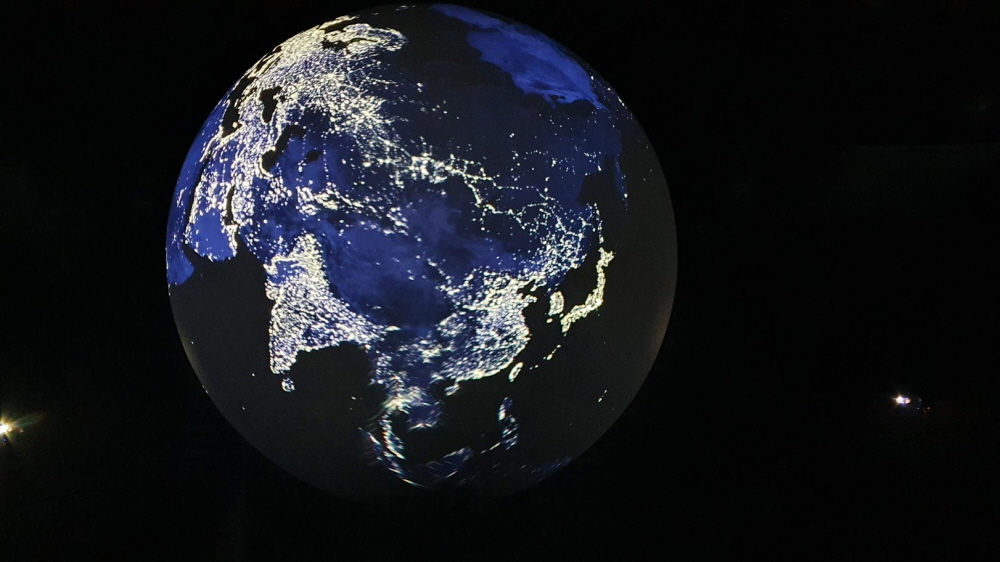 우주에서 보는 지구 모습