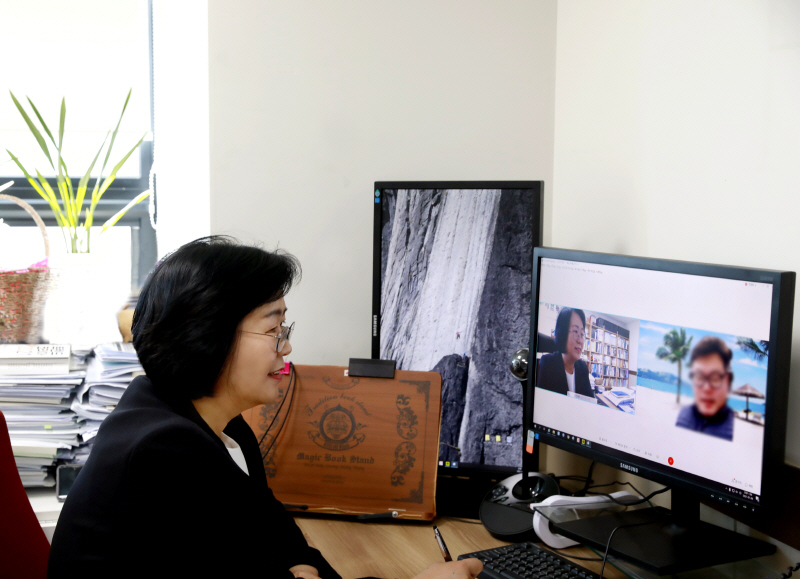 화상상담 진행 모습