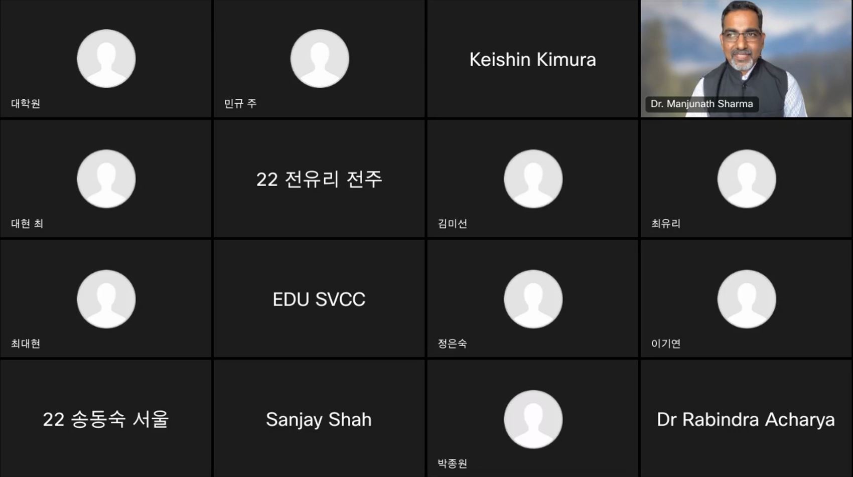 만주나타 샤마 인도 S-VYASA 대학교 부총장